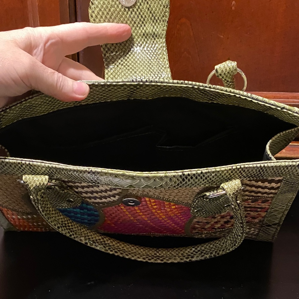 Multicolor Patchwork Handbag - Picture 6 of 16